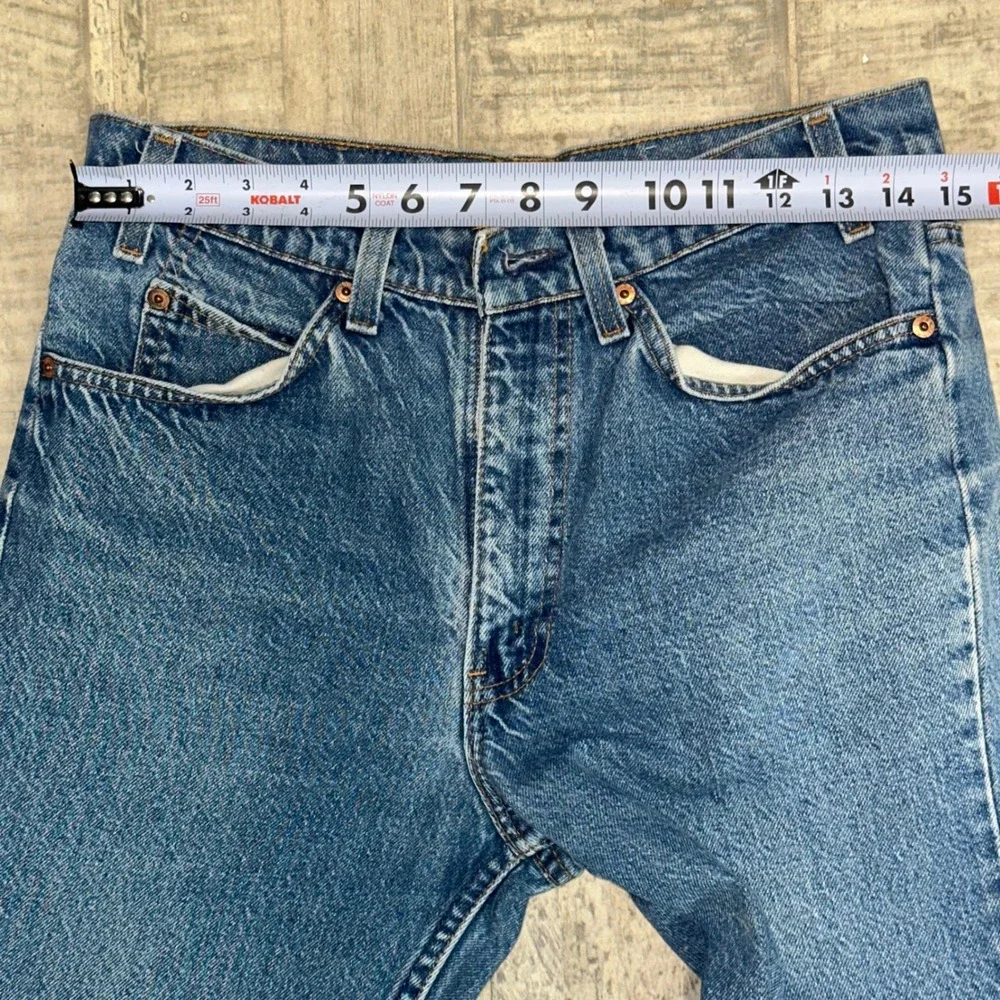 Vintage Levis 517 Orange Tab Jeans Mens 32x29 Medium Wash Straight Leg Denim